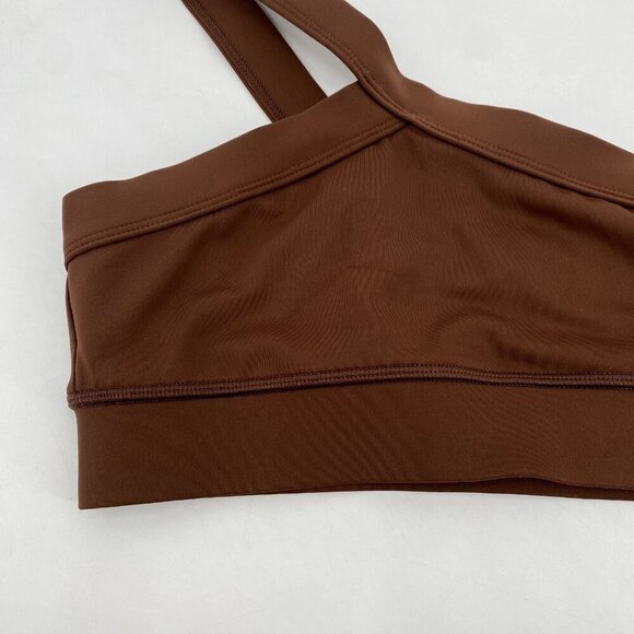 IVL Collective Size 2 One Shoulder Brown Sports Bra - Picture 5 of 8
